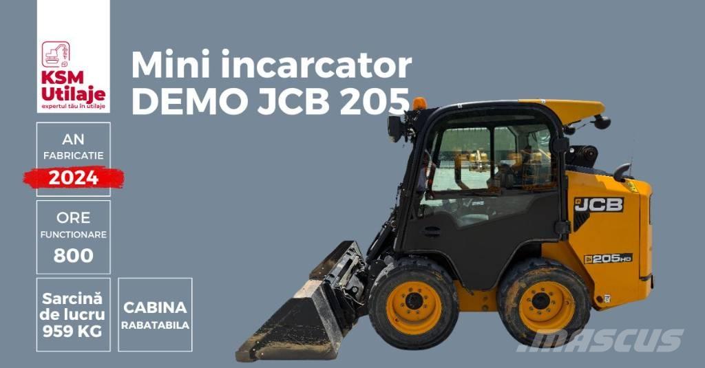 JCB 205 Carregadoras de direcção deslizante