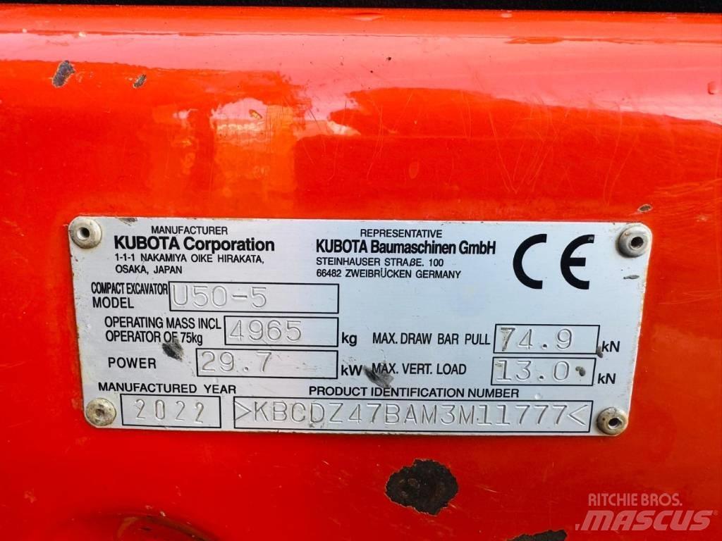 Kubota U50-5 Mini Escavadoras <7t