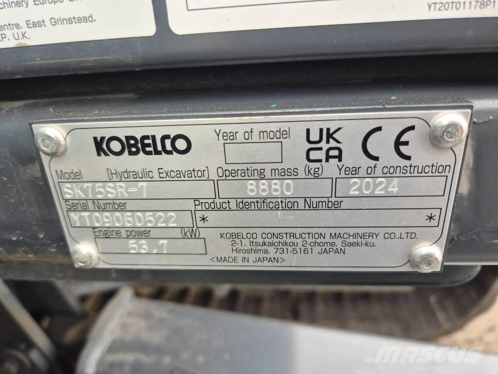 Kobelco SK75SR-7 Escavadoras Midi 7t - 12t