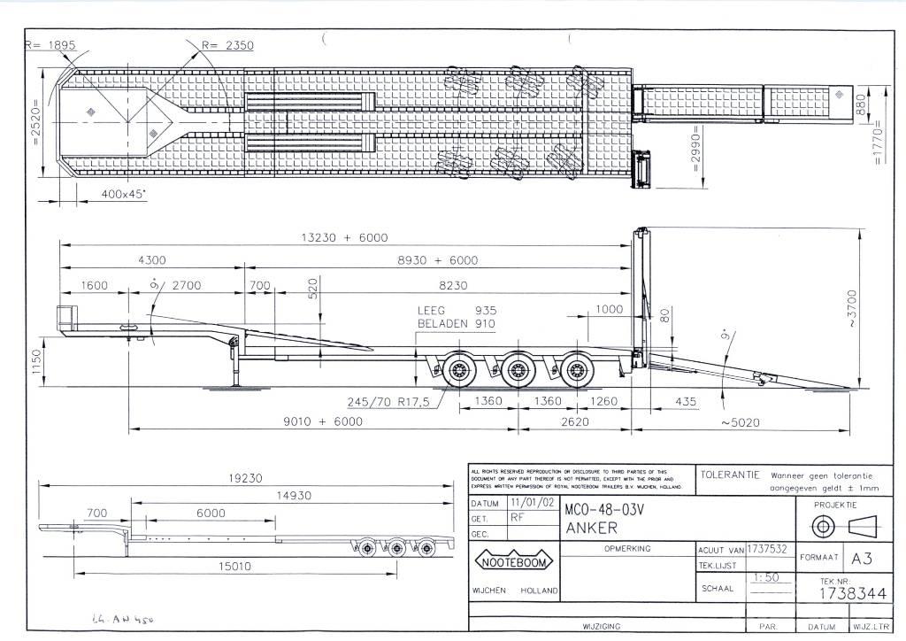 Nooteboom MCO-48-03V Semi Reboques Carga Baixa