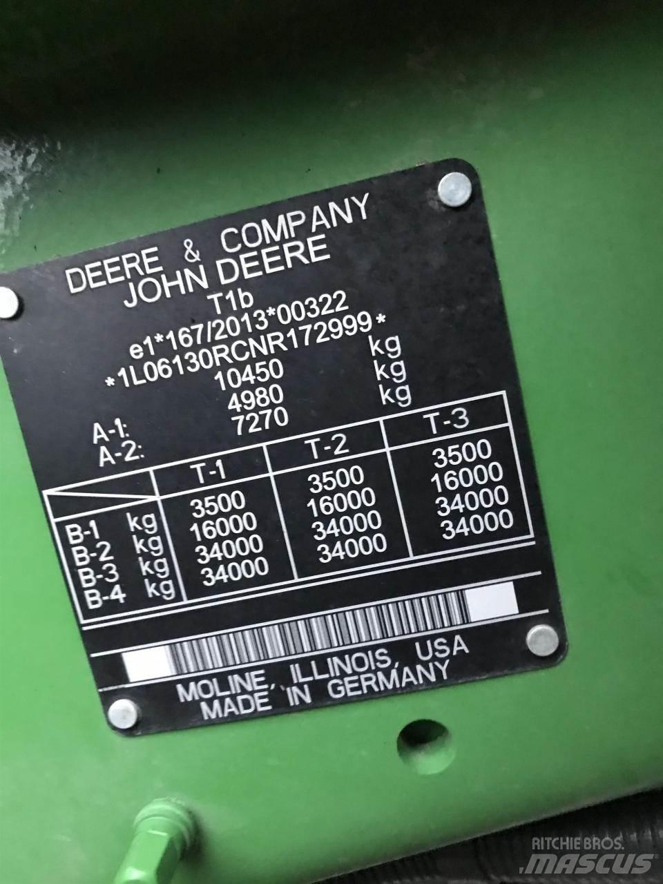 John Deere 6R 130 Tratores Agrícolas usados