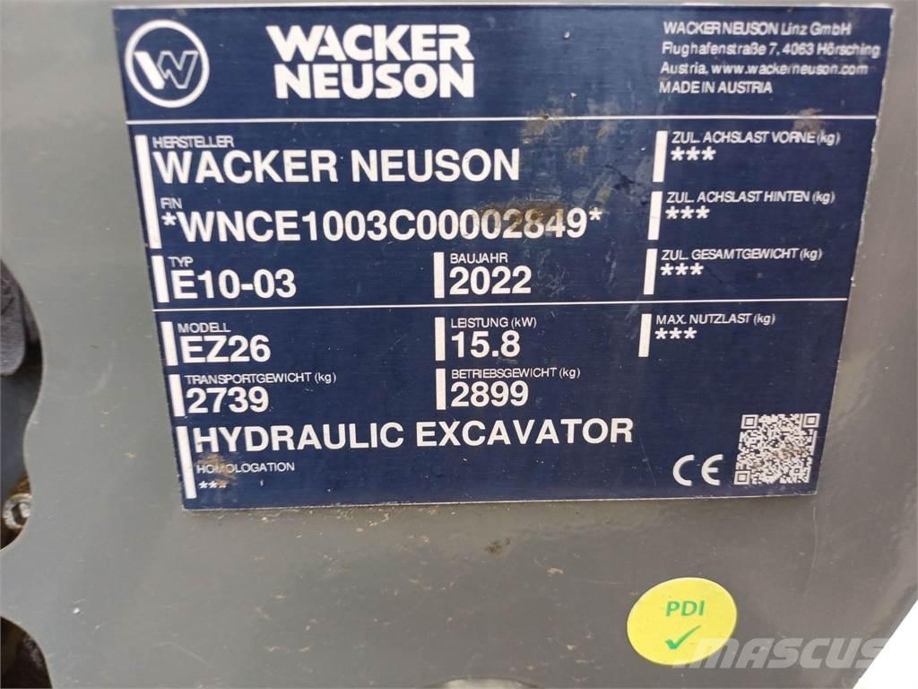 Wacker Neuson EZ26 Escavadoras de rastos