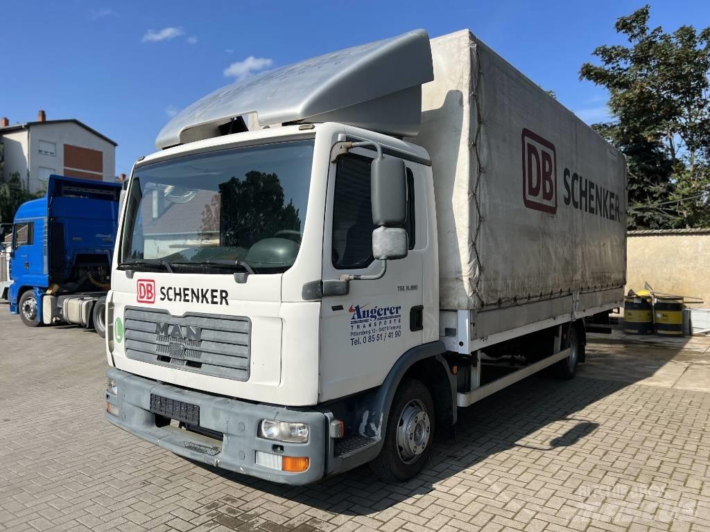 MAN TGL 8.180 Camiões caixa cortinas laterais