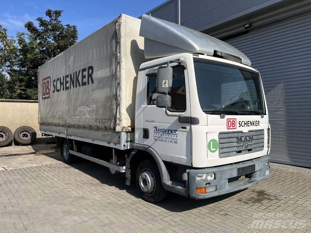 MAN TGL 8.180 Camiões caixa cortinas laterais