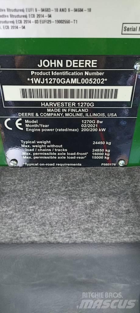 John Deere 1270 G Processadores florestais