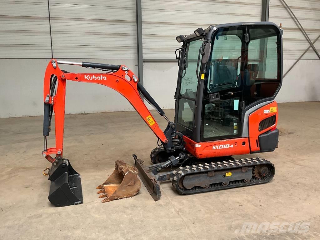 Kubota KX 018-4 Mini Escavadoras <7t