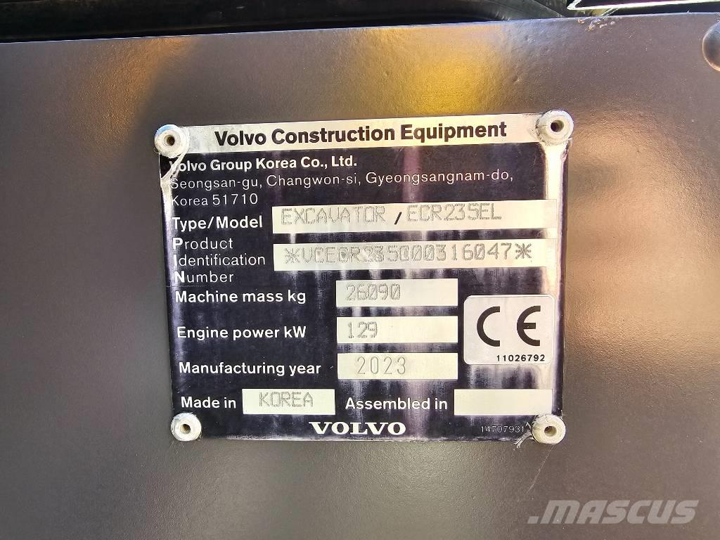 Volvo ECR235EL Escavadoras de rastos