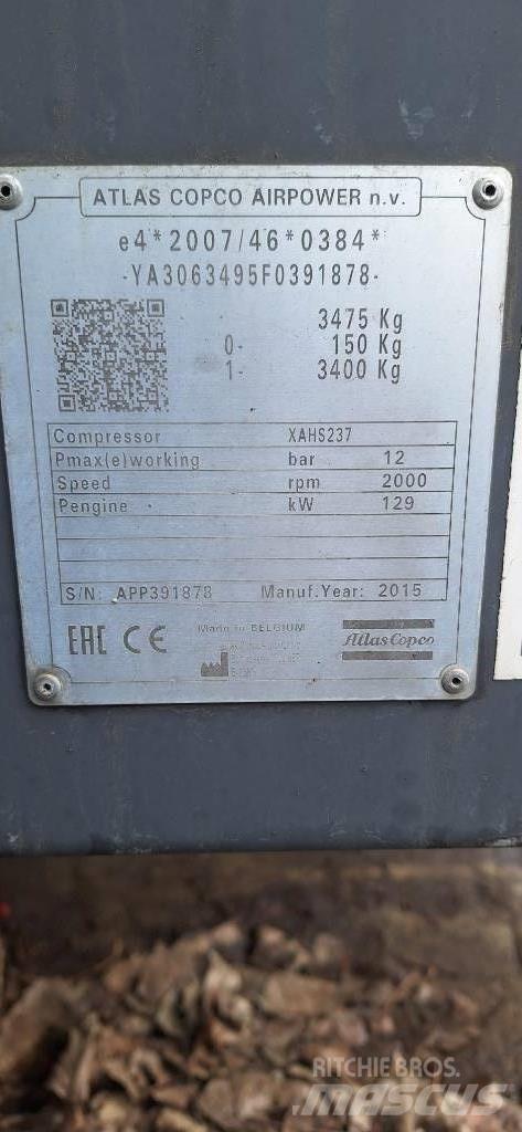 Atlas Copco XAHS237 Compressores