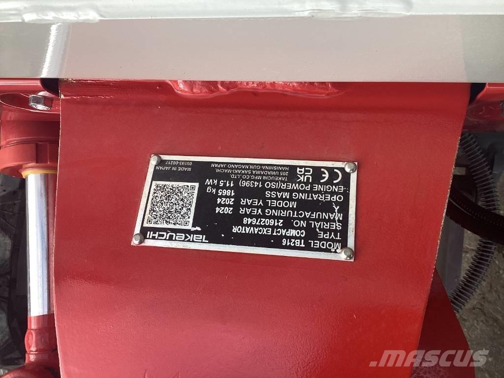 Takeuchi TB 216 Mini Escavadoras <7t