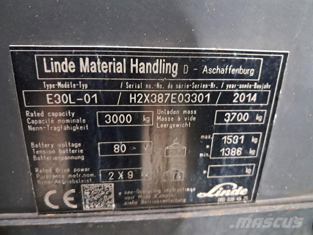 Linde E30L-01 Empilhadores eléctricos