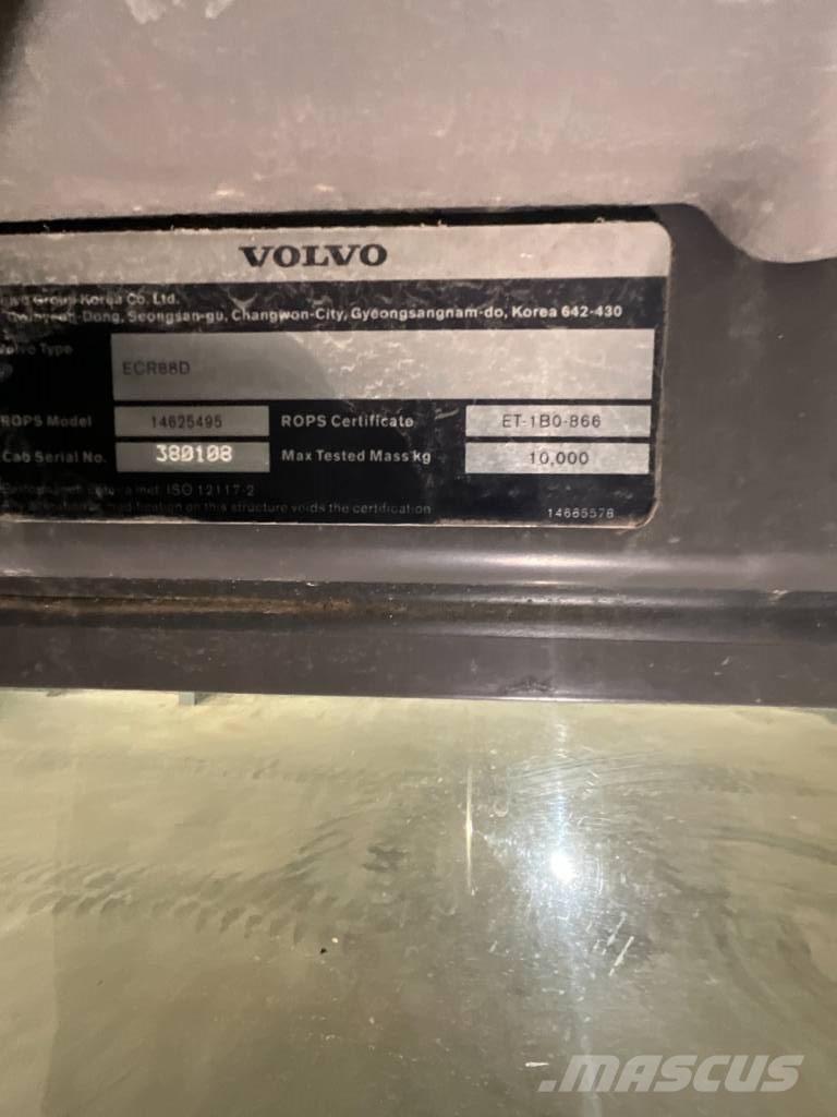 Volvo ECR 88 D Cabines e interior máquinas construção