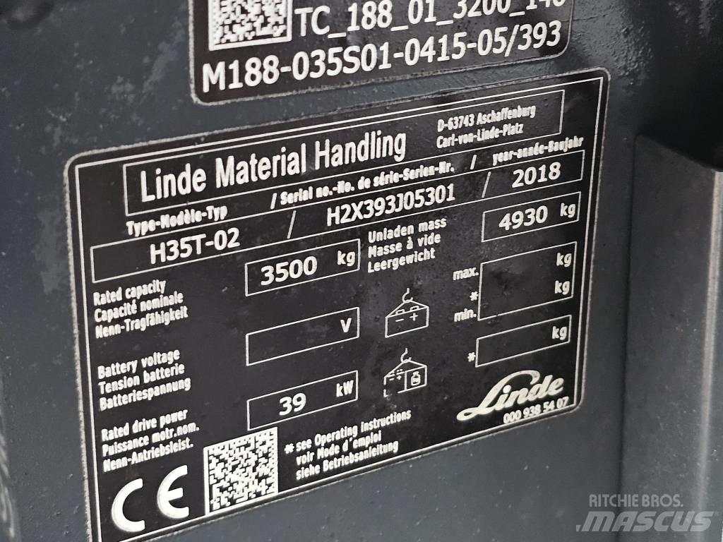 Linde H35T-02 Empilhadores a gás
