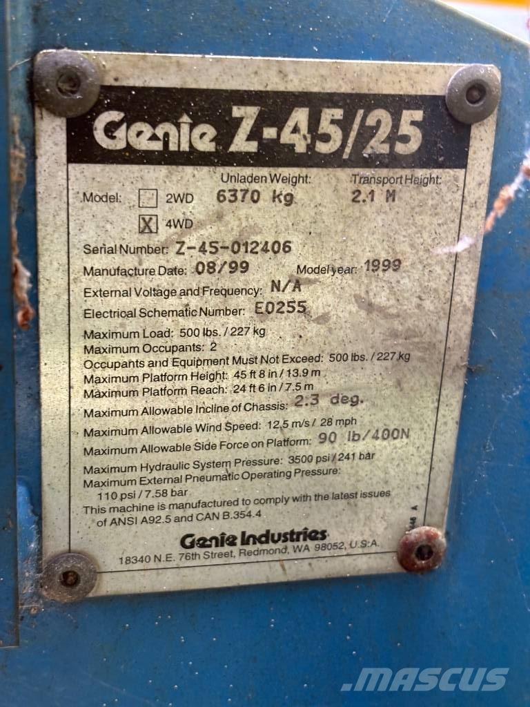 Genie Z 45/25 Elevadores braços articulados