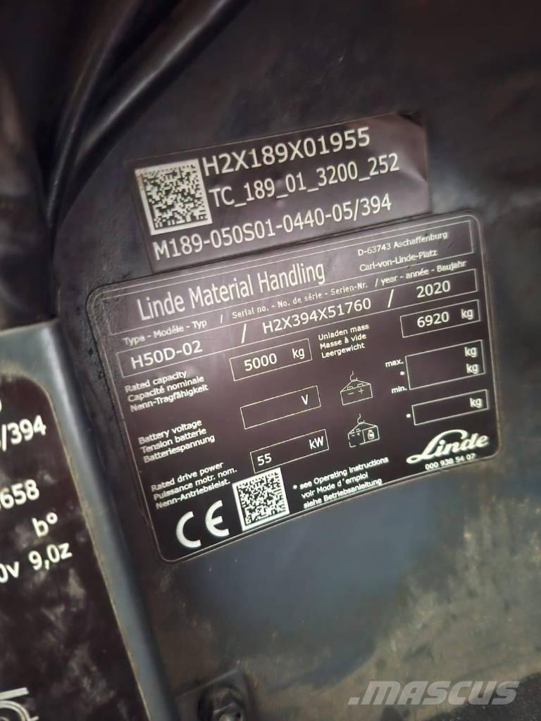 Linde H50D-02 Empilhadores Diesel