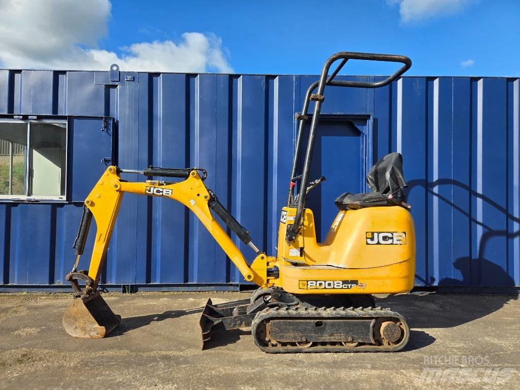 JCB 8008 CTS 3 Bkts Mini Escavadoras <7t
