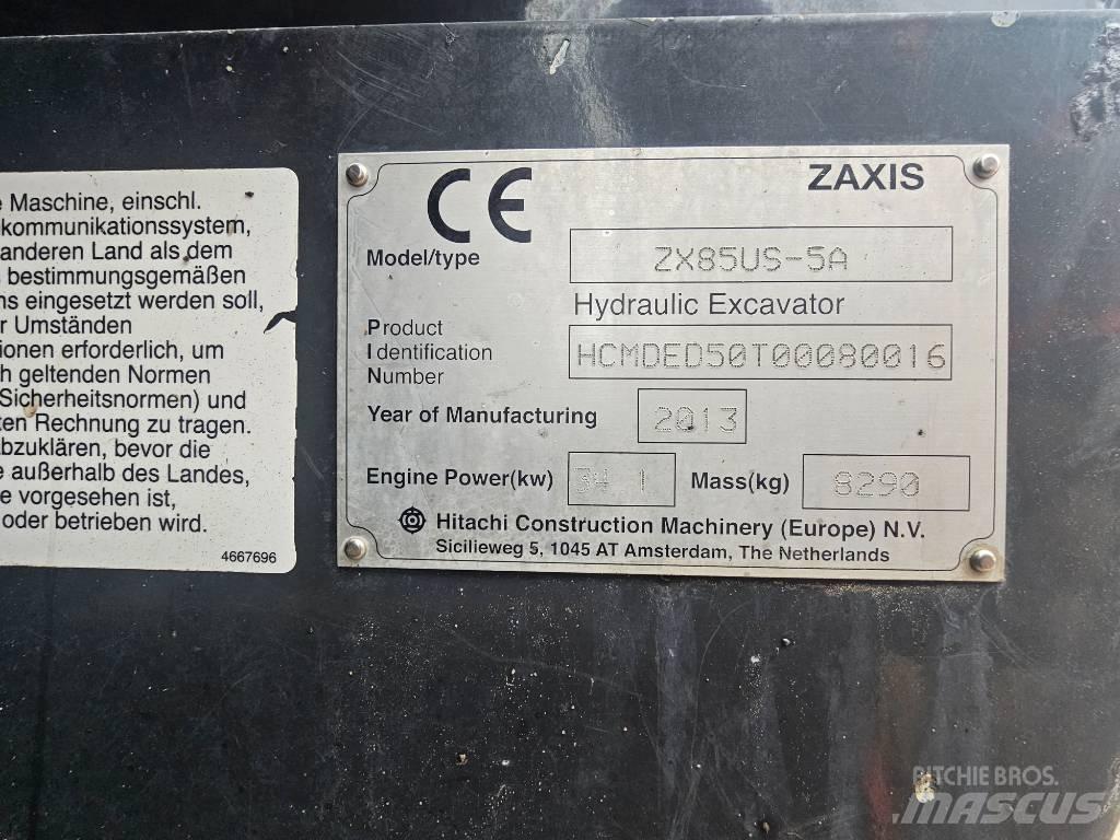 Hitachi ZX 85 US-5 A Escavadoras Midi 7t - 12t
