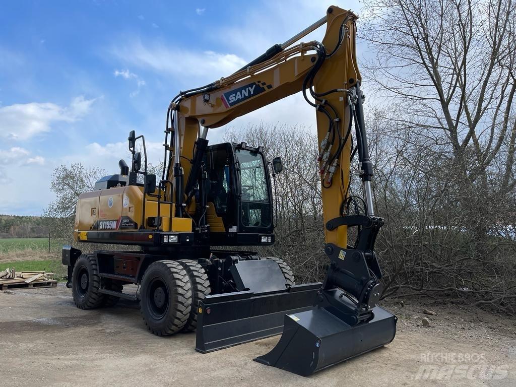 Sany SY155W Escavadoras de rodas