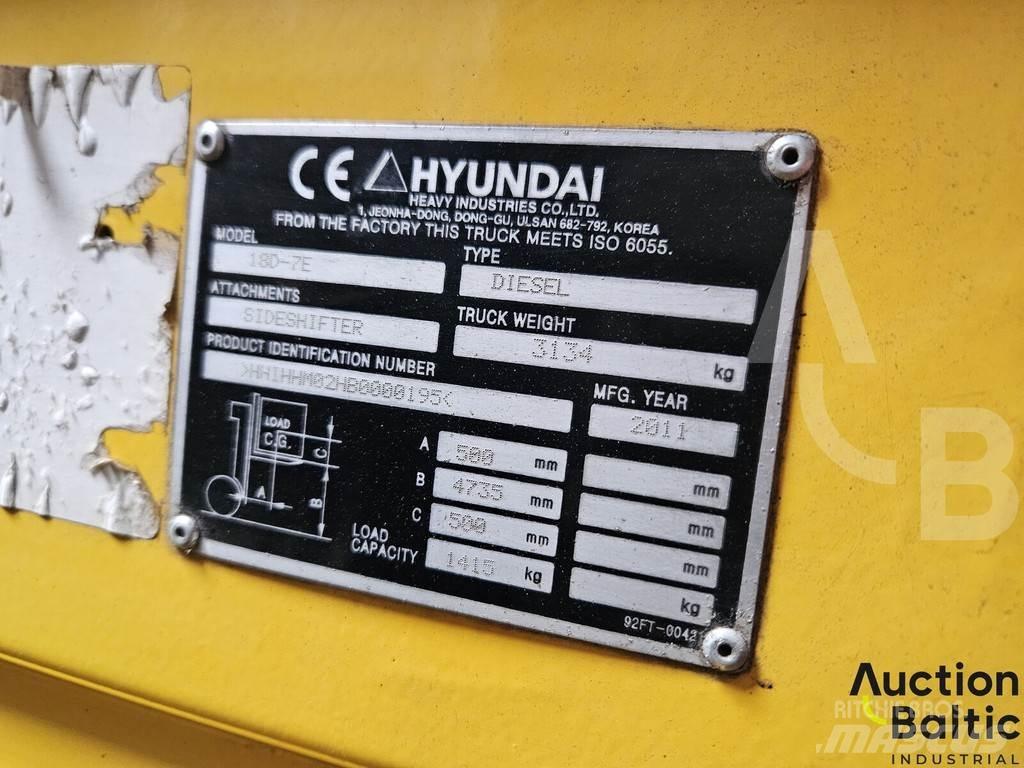 Hyundai 18D-7E Empilhadores Diesel