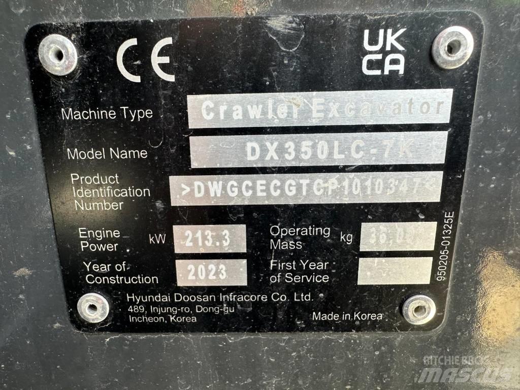 Doosan DX 350 NLC-7 Escavadoras de rastos