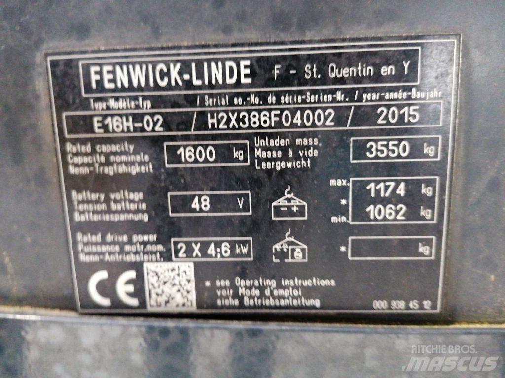 Linde E16H-02 Empilhadores eléctricos