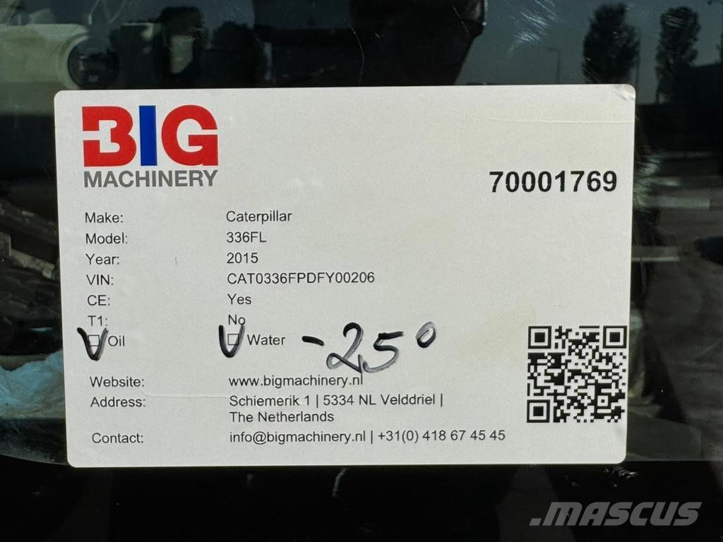 CAT 336FL XE Escavadoras de rastos