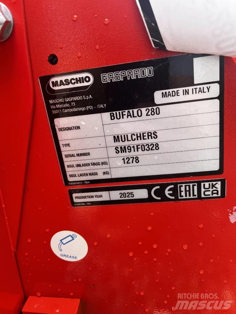 Maschio Bufalo 280 Gadanheiras e cortadores de folhas para pastos