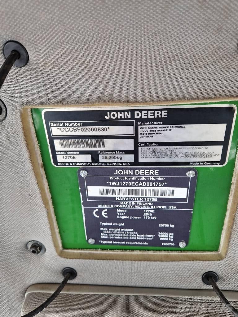 John Deere 1270E Processadores florestais
