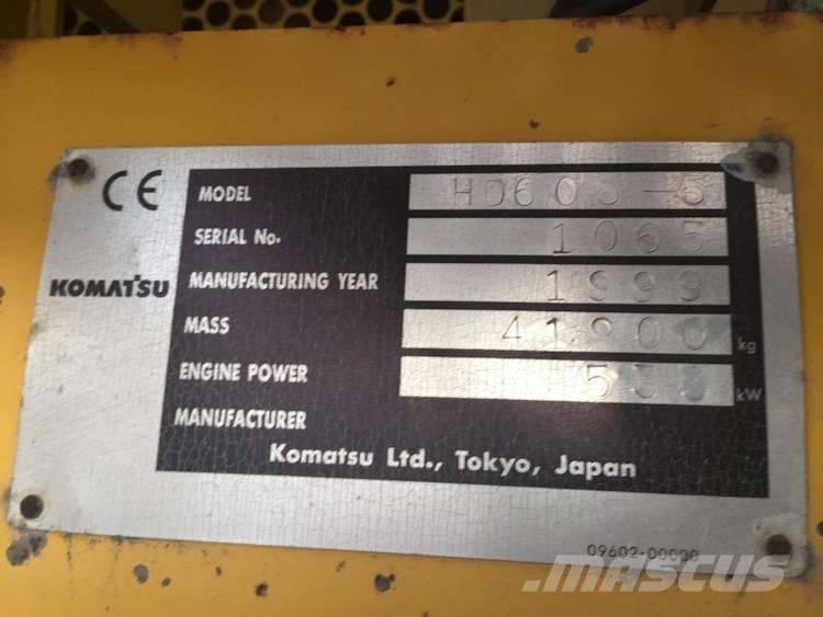 Komatsu HD 605-5 Camiőes dumper basculantes rígidos