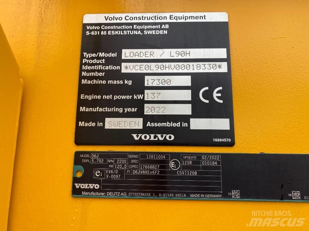 Volvo L90H  / L 90 H Pás carregadoras de rodas