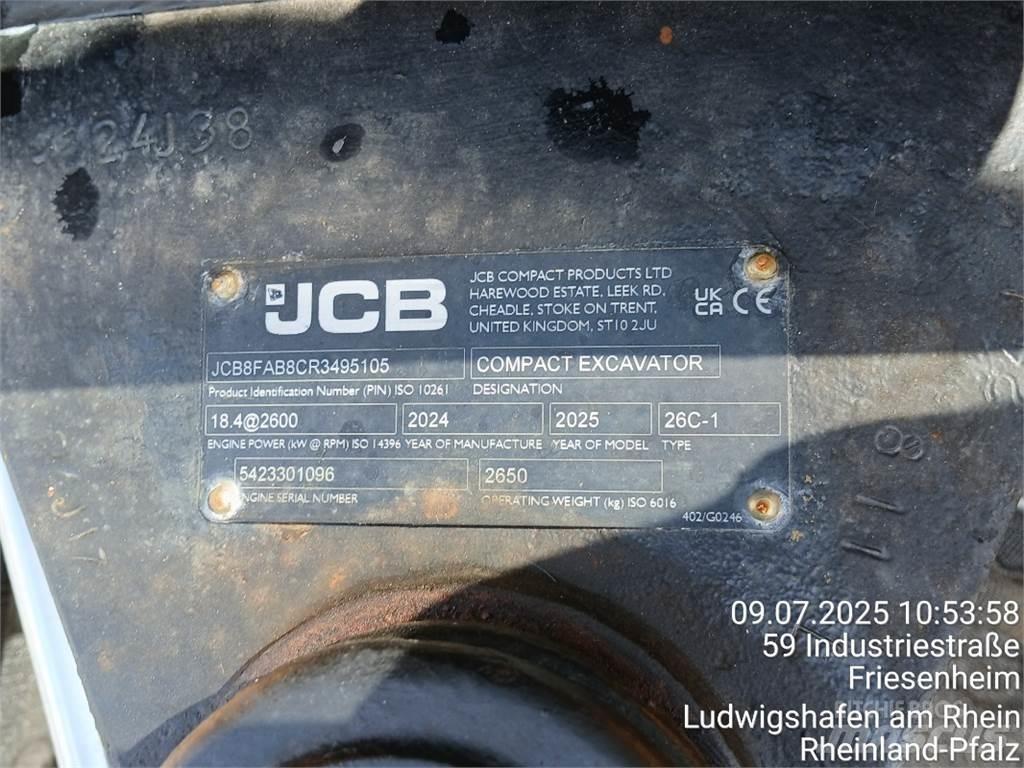 JCB 26C-1 Mini Escavadoras <7t