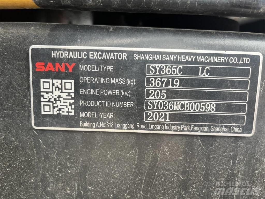 Sany SY365C Escavadoras de rastos
