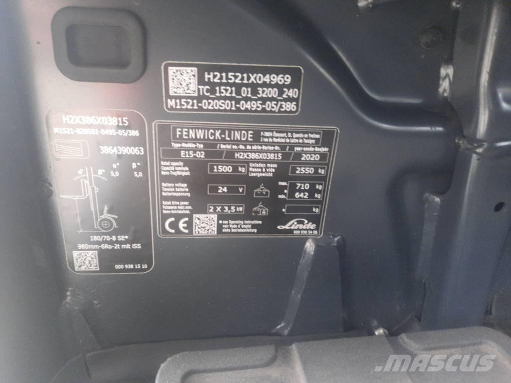Linde E15-02 Empilhadores eléctricos