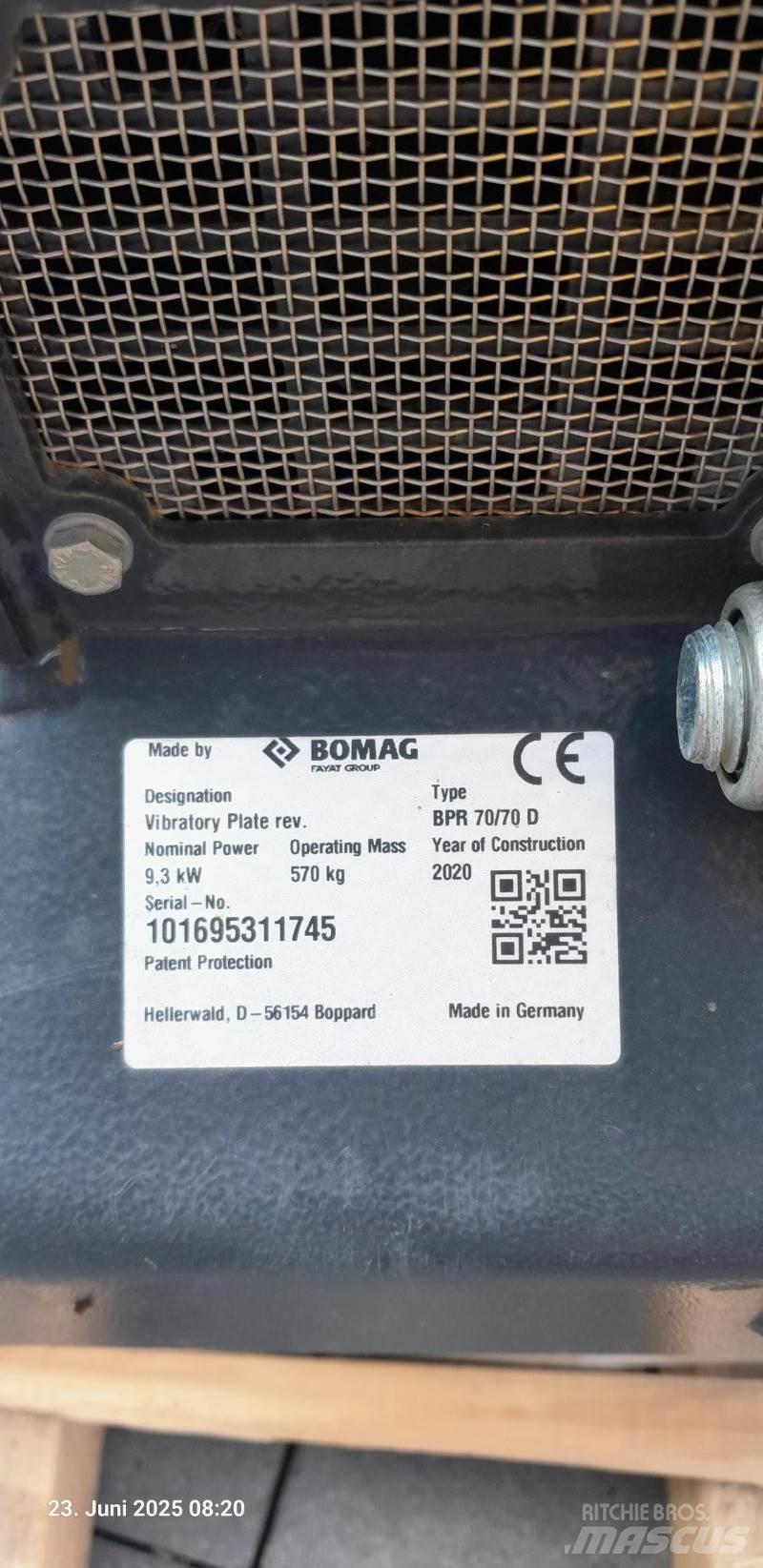 Bomag BPR 70/70 DE Placas compactadoras