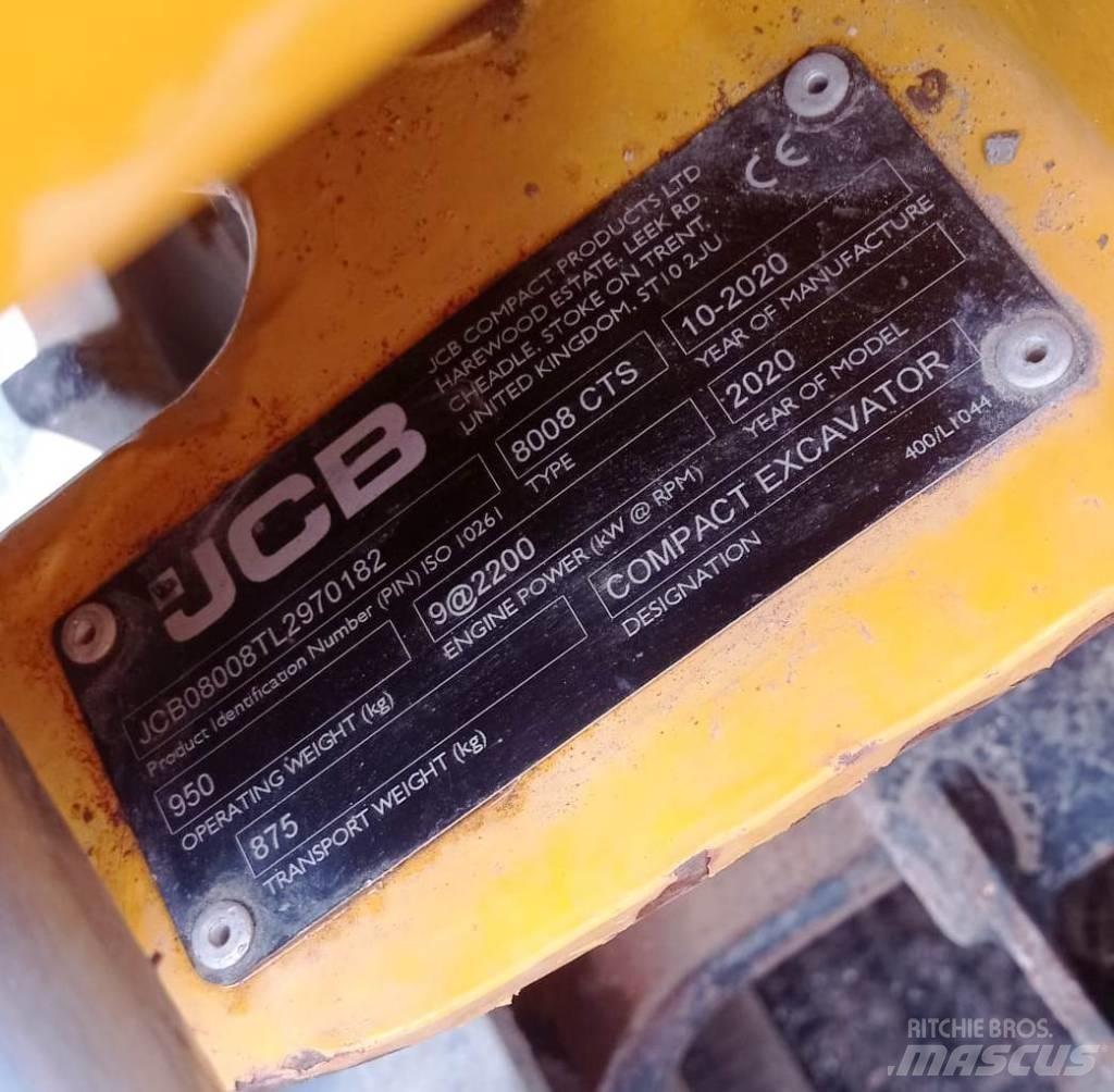 JCB 8008 CTS Mini Escavadoras <7t