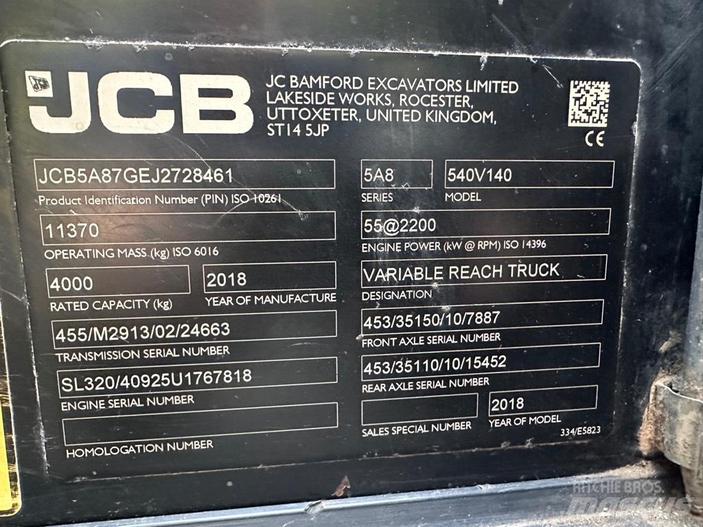 JCB 540-140 Manipuladores telescópicos