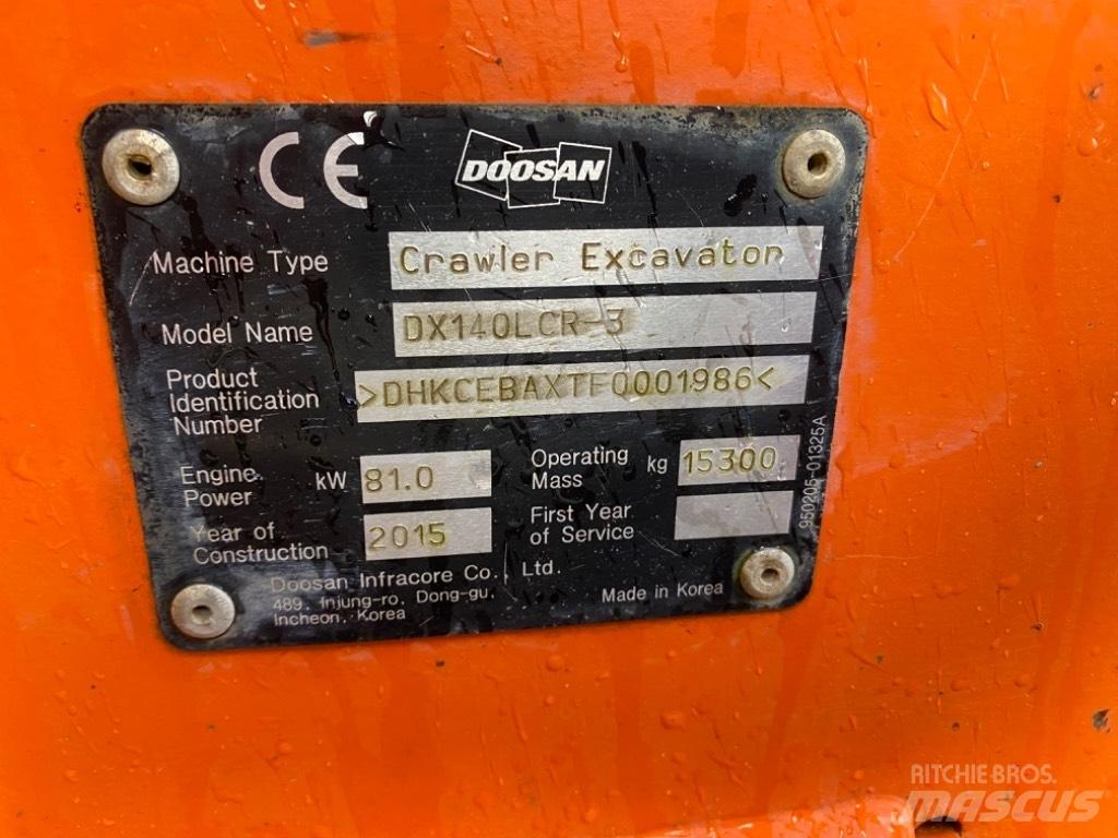 Doosan DX 140 LCR-3 Escavadoras de rastos