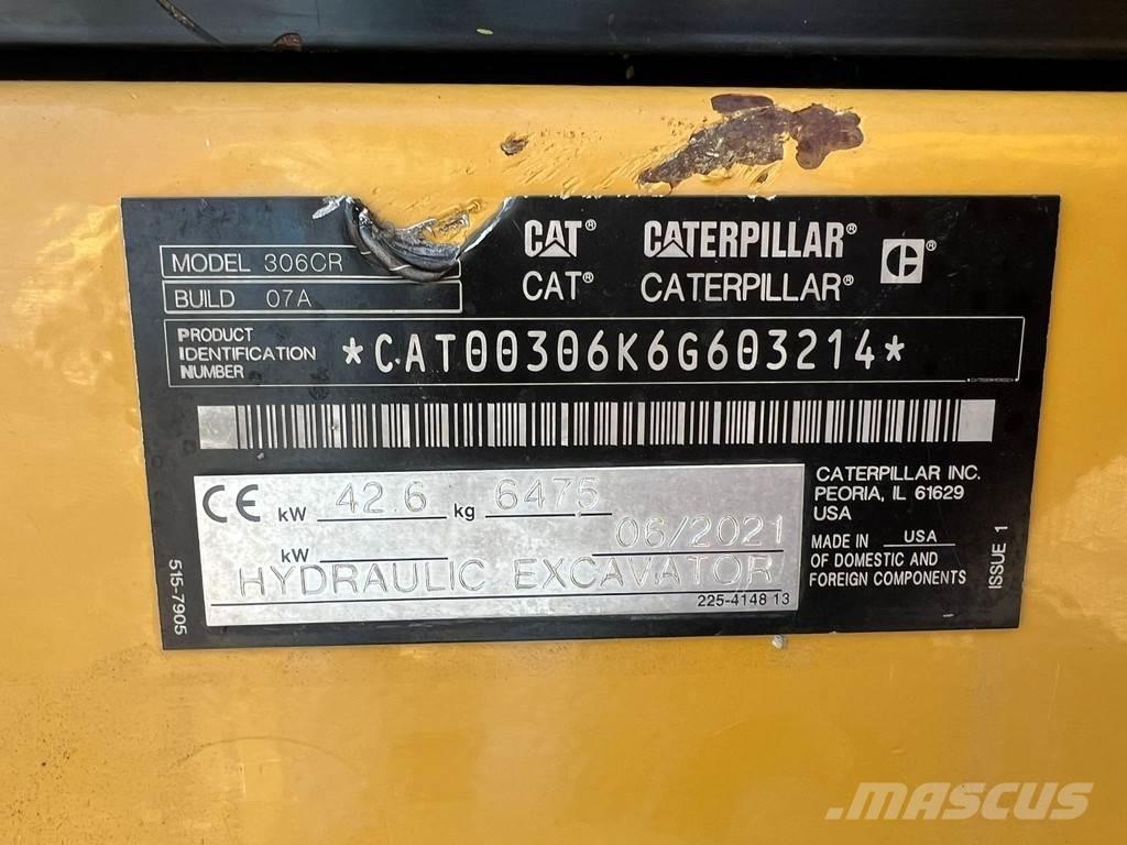 CAT 306CR Mini Escavadoras <7t