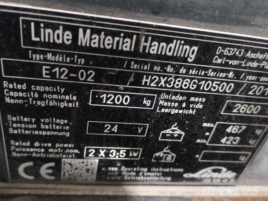 Linde E12-02 Empilhadores eléctricos