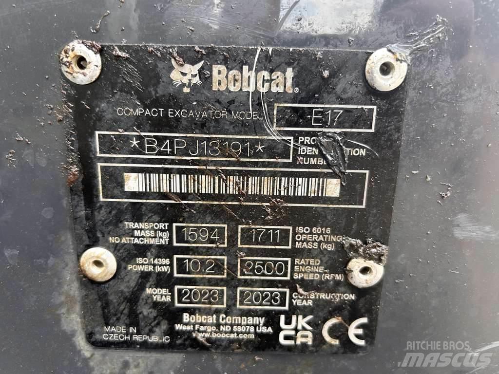 Bobcat E17 Mini Escavadoras <7t