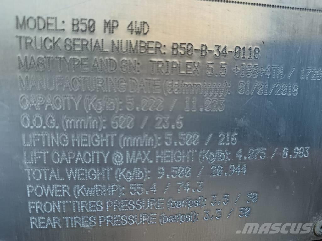 Bomaq B50 MP 4WD Empilhadores Diesel