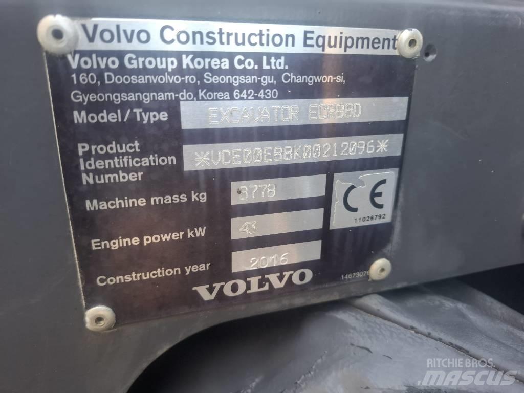 Volvo ECR 88 D Escavadoras Midi 7t - 12t