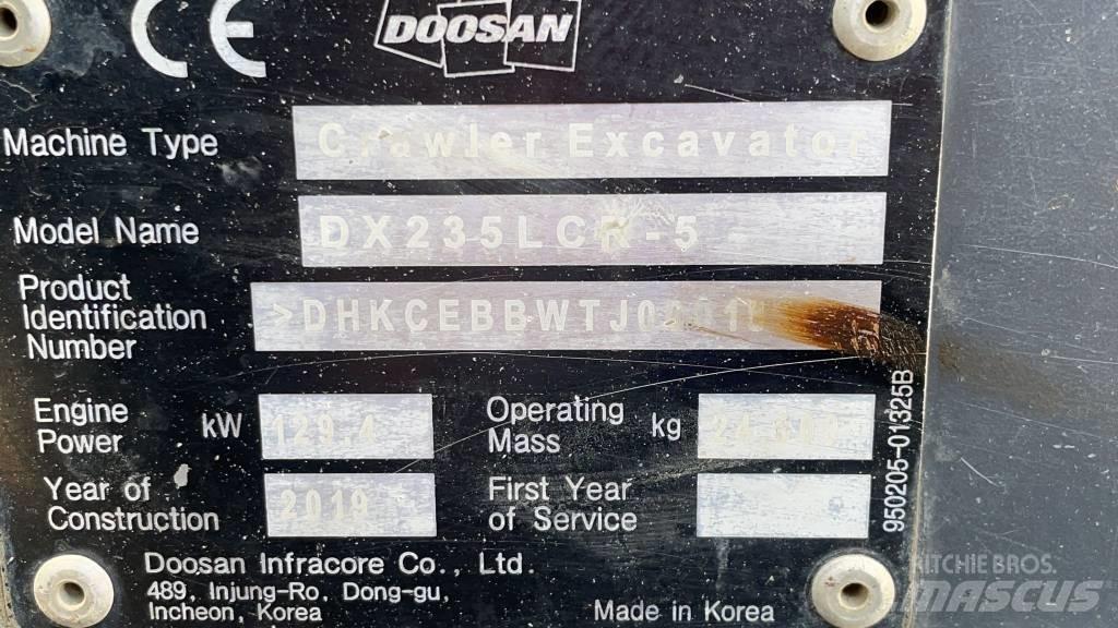 Doosan DX 235 LCR-5 Escavadoras de rastos