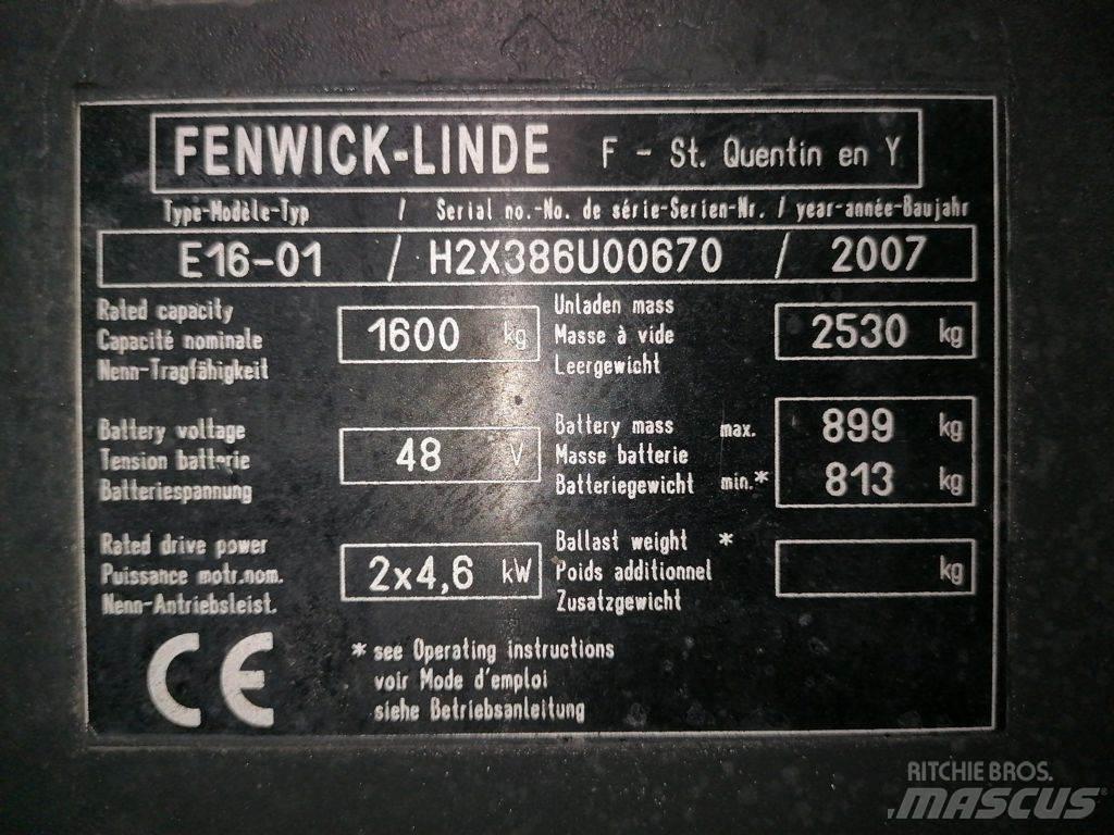 Linde E16-01 Empilhadores eléctricos