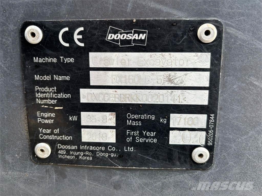 Doosan DX160HLC-5 Escavadoras de rastos