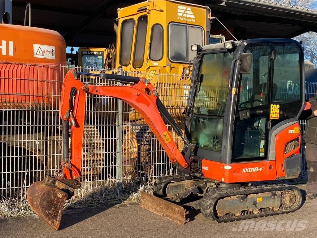 Kubota KX 018-4 Mini Escavadoras <7t