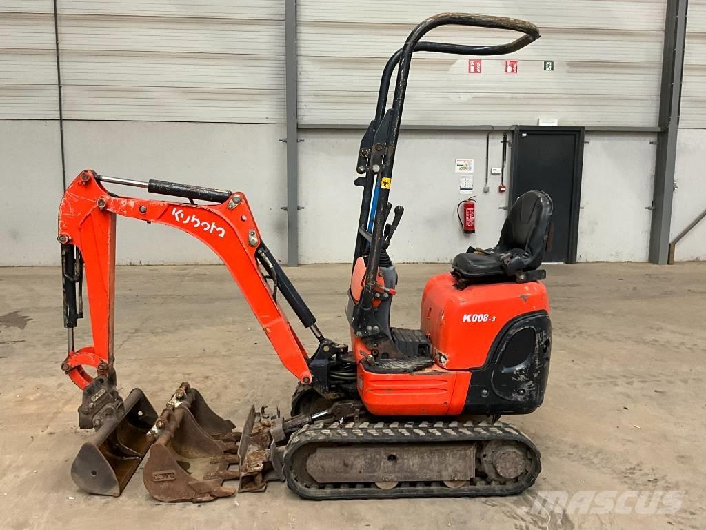 Kubota K 008-3 Mini Escavadoras <7t
