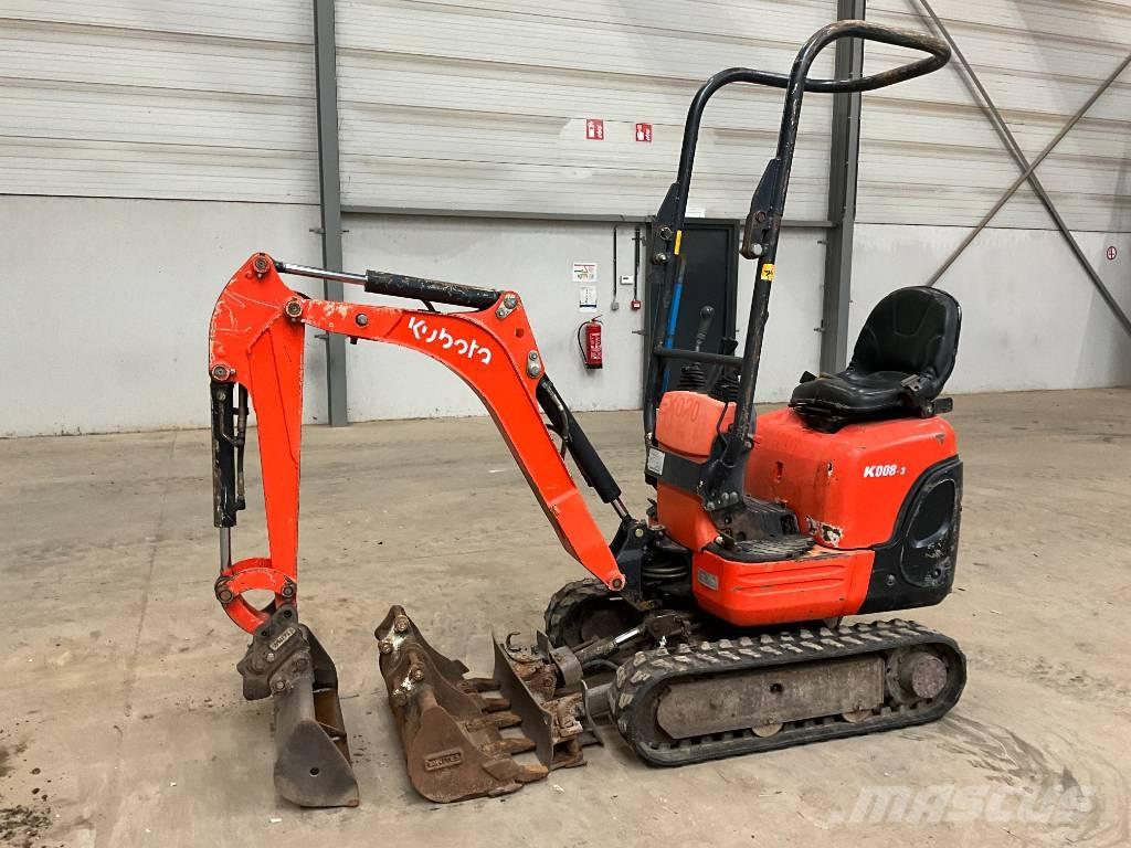 Kubota K 008-3 Mini Escavadoras <7t