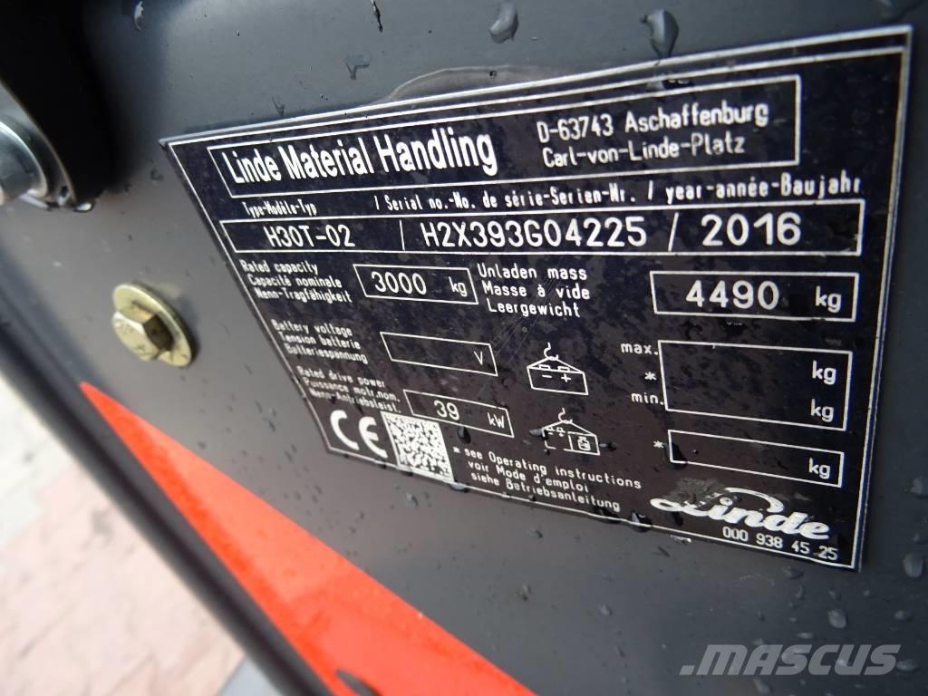 Linde H30T-02 Empilhadores a gás