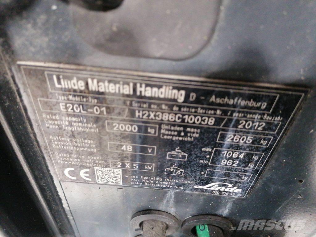 Linde E20L-01 Empilhadores eléctricos