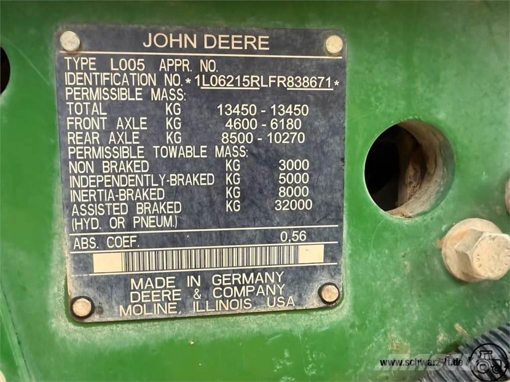 John Deere 6215R Tratores Agrícolas usados